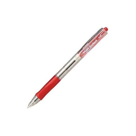 Pilot EASYTOUCH BALLPOINT RETRACTABLE PEN, RED INK, MEDIUM, DOZEN 32222